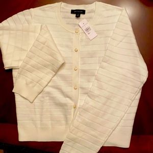 Mesh Stripe Ann Cardigan